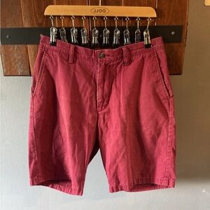 Nautica Shorts Mens 33W Nautica Purple/Pink Chino Button Zip